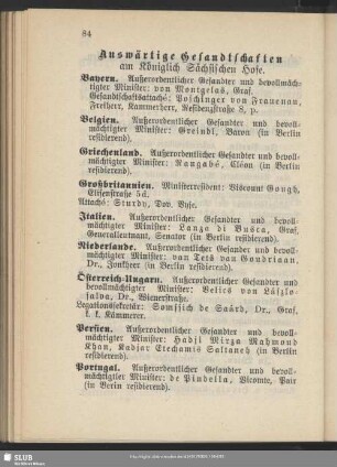 Auswärtige Gesandtschaften