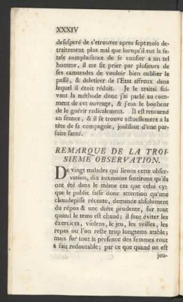 Remarque De La Troisieme Observation