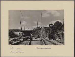 Bernsteintagebau Palmnicken (1913-1970) : Bernsteintagebau Palmnicken in Ostpreußen, Samland (Jantarny, Russland). Gleisanlagen der Grubenbahn