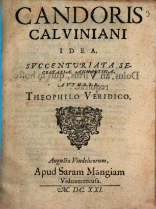 Candoris Calviniani Idea