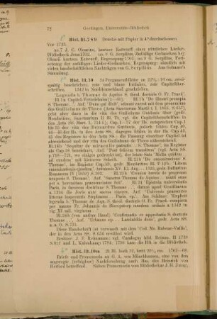 Biographien [8° Cod. Ms. hist. lit. 10 - 4° Cod. Ms. hist. lit. 46]
