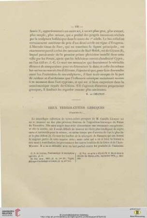 Deux terres-cuites grecques