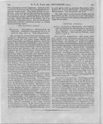 Schmidt, C. F. A.: Organisations-Metamorphose des Menschen. Inaugural-Abhandlung. Würzburg: [Becker] 1824
