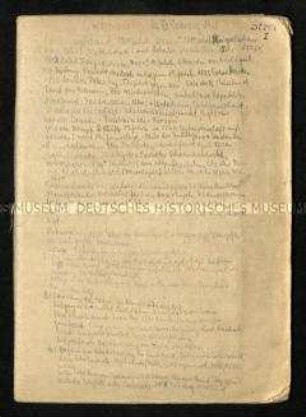 Handschriftliche Aufzeichnungen aus dem Antifa-Schulungslager Ogre bei Riga, 1948