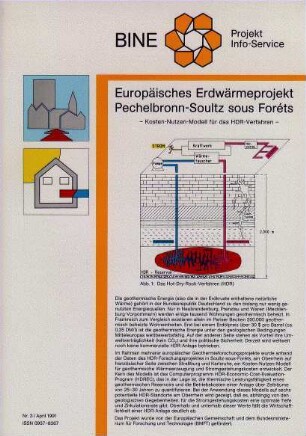 Europäisches Erdwärmeprojekt Pechelbronn-Soultz sous Foréts.