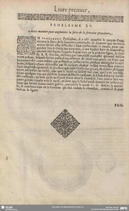 PROBLESME XV. Autre maniere pour augmenter la force de la fontaine preoedente.