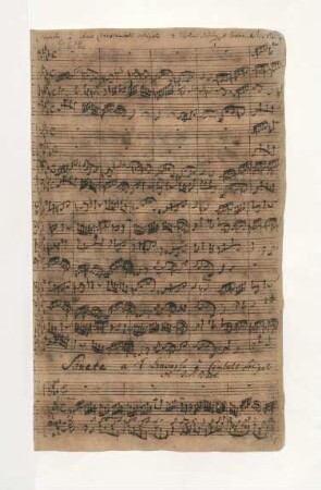 Sonaten. Fragmente; fl, cemb; A-Dur; BWV 1032