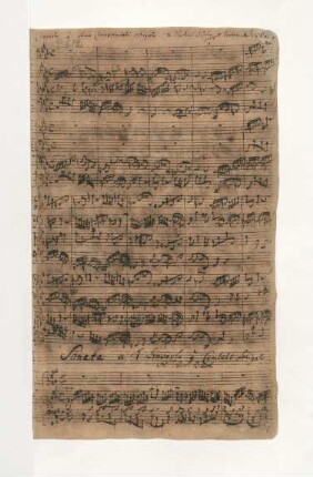Sonaten. Fragmente; fl, cemb; A-Dur; BWV 1032