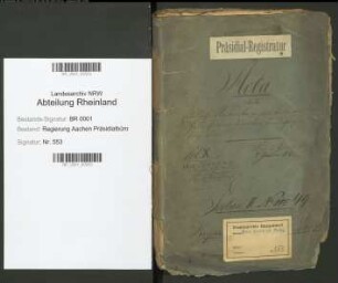 In- und Ausländer, die der Teilnahme an politischen Umtrieben verdächtigt sind. Specialia Bd. 10