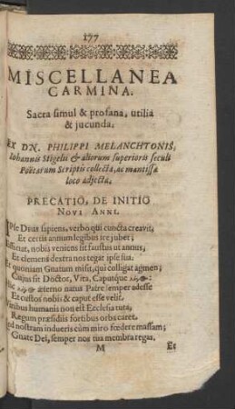 Miscellanea Carmina.
