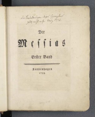 Bd. 1: Der Messias