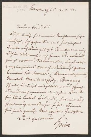 Brief an Heinrich von Herzogenberg : 02.04.1895
