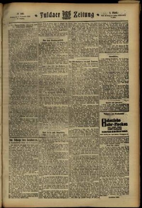 Zweite Ausgabe vom Montag, den 09. September 1912.