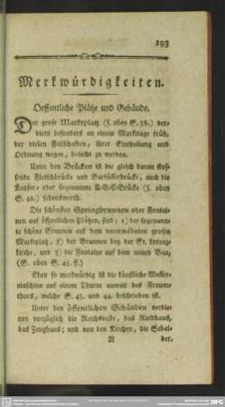 Merkwürdigkeiten