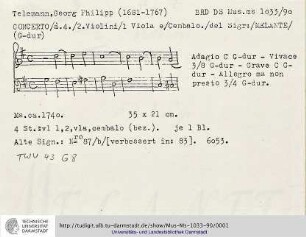 Quartett G-Dur
