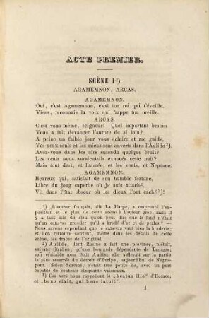 Iphigénie en Aulide : tragédie