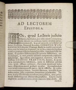 Ad Lectorem Epistola.