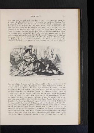Madame Rettich und Herr Löwe als Parthenia und Ingomar in Halms Drama "Der Sohn der Wildnis"
