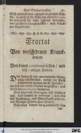 Tractat von verschidenen Kranckheiten.