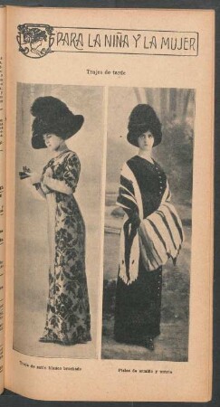 Trajes de tarde - [Fotografía] : Para la niña y la mujer