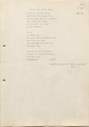 [W69]: steig die stufe hinab