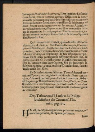 De I. Testimonio D. Lutheri ...