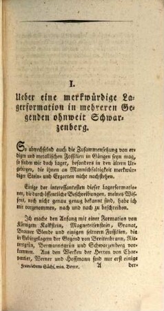 Beyträge zur mineralogischen Kenntniß von Sachsen, 1
