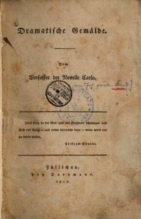 Dramatische Gemälde