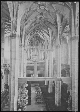 Freiberg. Dom, Blick nach der Orgel