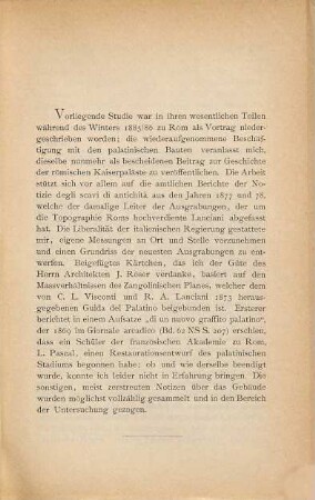 Das kaiserliche Stadium auf dem Palatin