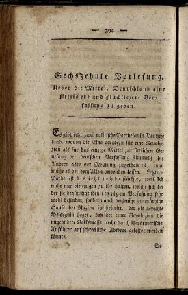 Sechszehnte Vorlesung.