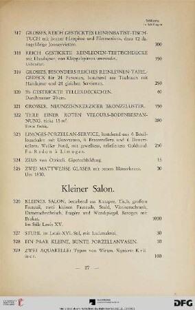Kleiner Salon (Nr. 326-341)