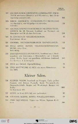 Kleiner Salon (Nr. 326-341)