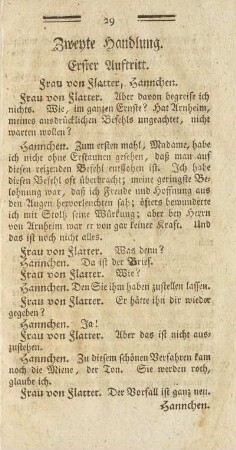Zweyte Handlung