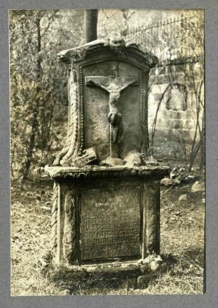 alter Friedhof. Grabstein der Maria Elisabetha Ganningen 18. Jh