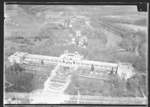 Potsdam, Orangerie, Fliegeraufnahme.