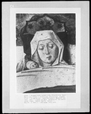 Sippenaltar — Altar im geöffneten Zustand — Szenen aus dem Leben der heiligen Anna — Geburt Mariens