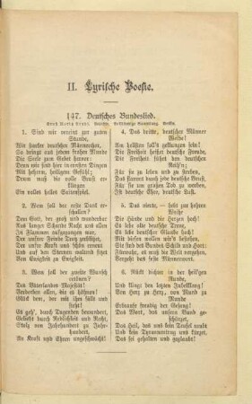 II. Lyrische Poesie
