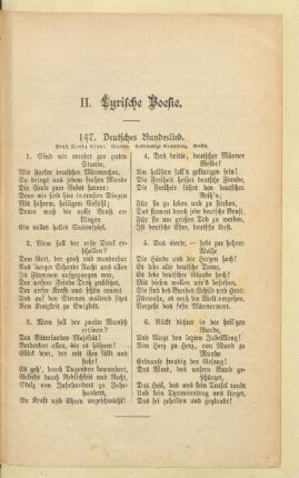 II. Lyrische Poesie