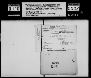Reinhold, Julius, Bäckerei in Mannheim -Fragment-