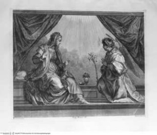 Raccolta de' quadri ... posseduti da S.A.R. Pietro Leopoldo, Florenz 1778, Tafel 59: Verkündigung