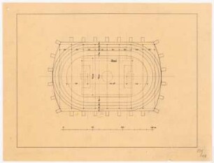 Sporthalle, Berlin: Grundriss der Arena
