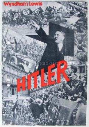 Werbezettel für das Buch "Hitler und sein Werk in englischer Beleuchtung" von Wyndham Lewis