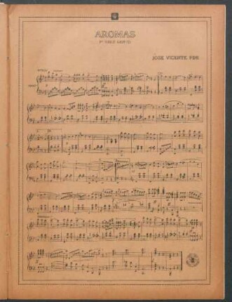 Aromas - [Partitura] : 3er Vals lento