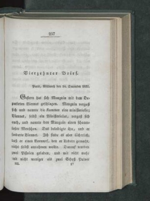 Vierzehnter Brief