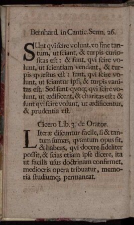 Bernhard. in Cantic. Serm. 26.