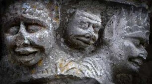 Frankreich. Poitou Charentes. Maritime. Retaud. Eglise Saint Trojan. 12 Jahrhundert. Aussen. Kapitell