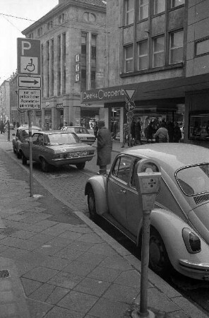 Einrichtung eines Parkplatzes für Gehbehinderte in der Lammstraße