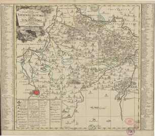 Accurate Geogr. Delineation des zu dem Thüringischen Creis gehörigen Ammtes Eckardtsberga ; Nebst allen daran grentzenden u. andern Gegenden