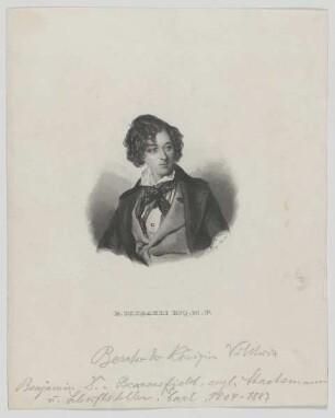 Bildnis des B. Disraeli